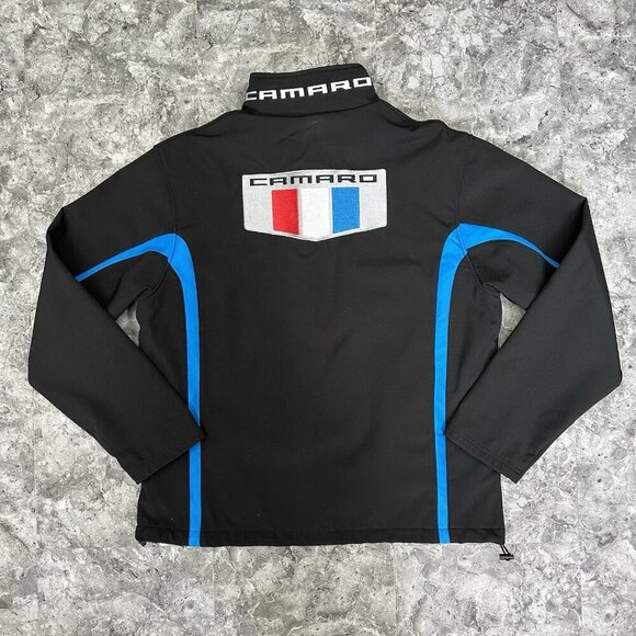 Camaro All Season Softshell Calhoun Unisex Jacket Size XXL Black Blue - Picture 2 of 5
